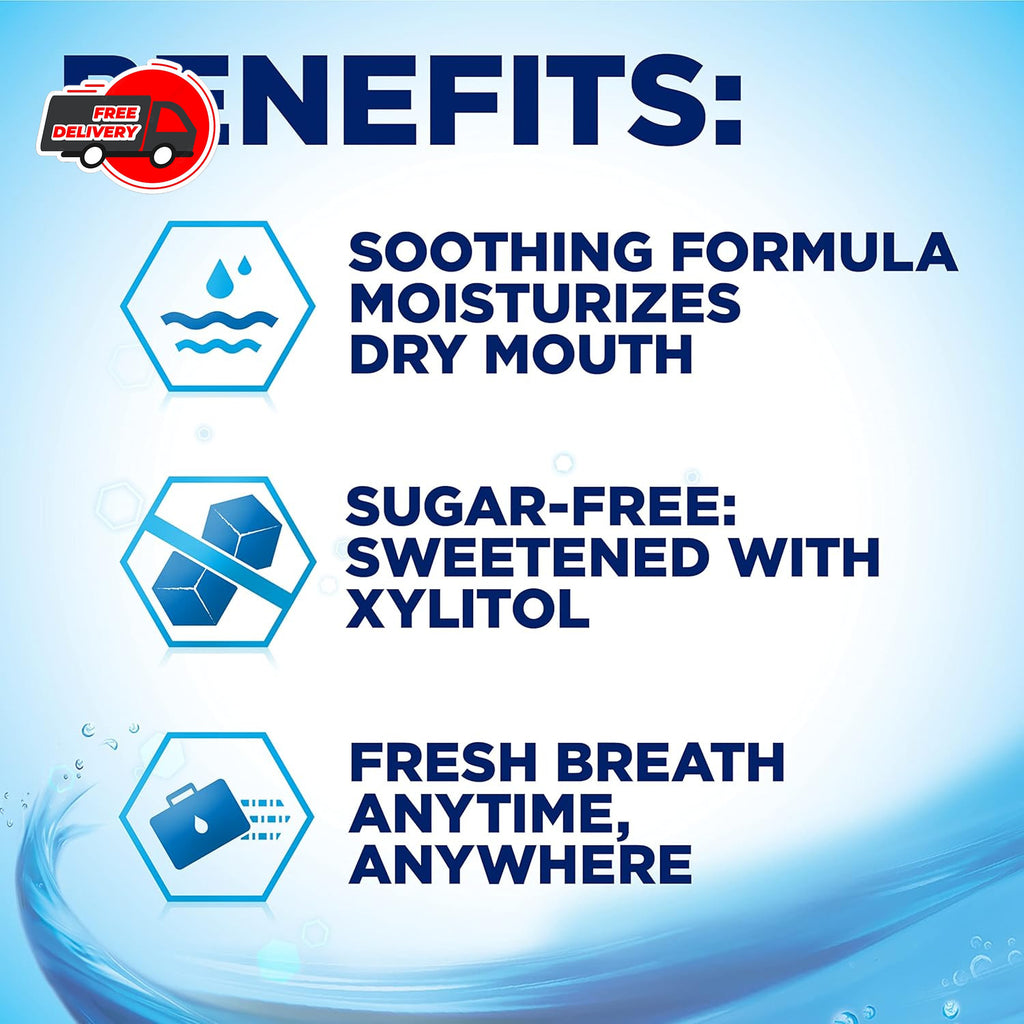 Dry Mouth Lozenges Pack of 3 - Refreshing Mint Sugar Free Xylitol