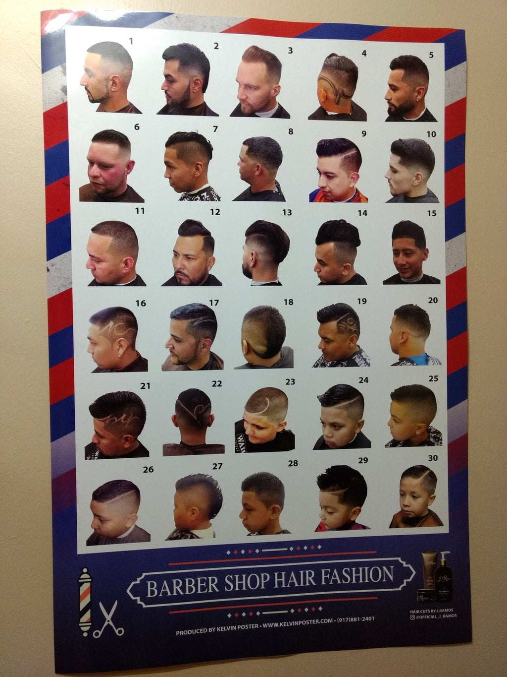 Men’s Barber Poster 24x36 - Barbershop Decor Wall Art