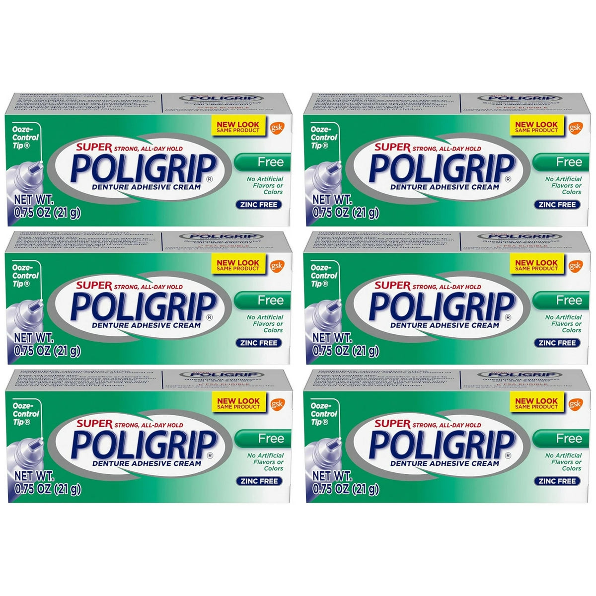 Zinc-Free Denture Adhesive Cream 48 Pack - 0.75 Oz