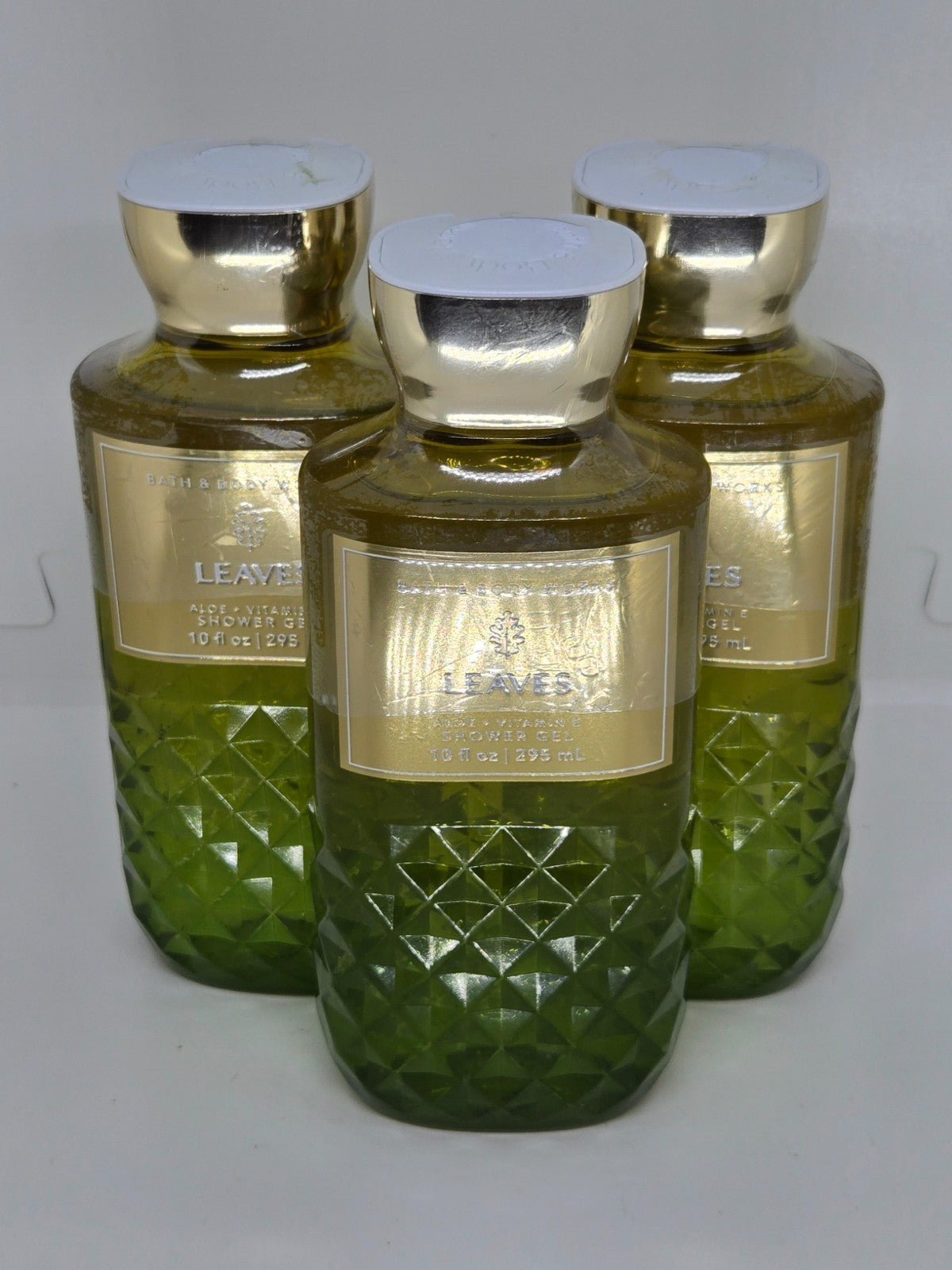 Bath & Body Works Leaves Shower Gel Set - 3 x 10oz All-Natural Body Wash