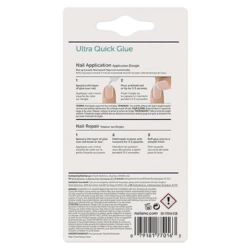 Nailene Ultra Quick Nail Glue - Fast Bonding for Artificial & Natural Nails