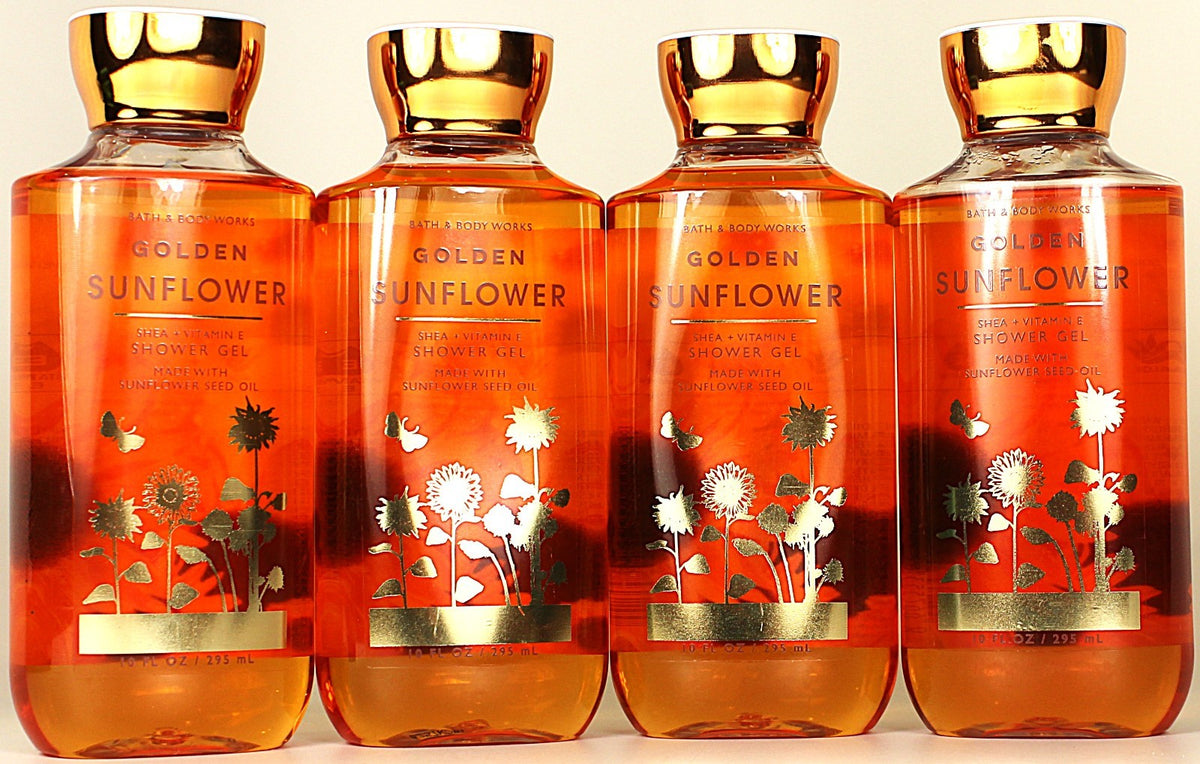 Bath & Body Works Golden Sunflower Body Wash - 4 Pack 10oz
