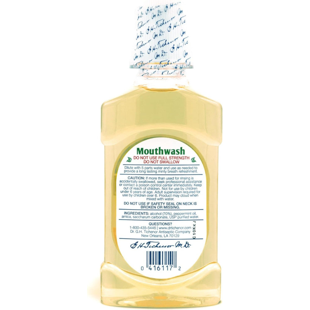 Peppermint Mouthwash Concentrate - Natural Oral Care for Fresh Breath, 2 fl oz