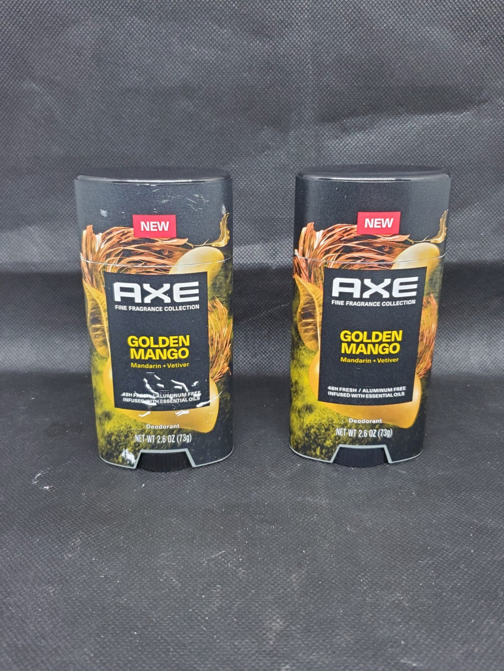 2-Pack AXE Fine Fragrance Collection Golden Mango Mandarin Vetiver Deodorant