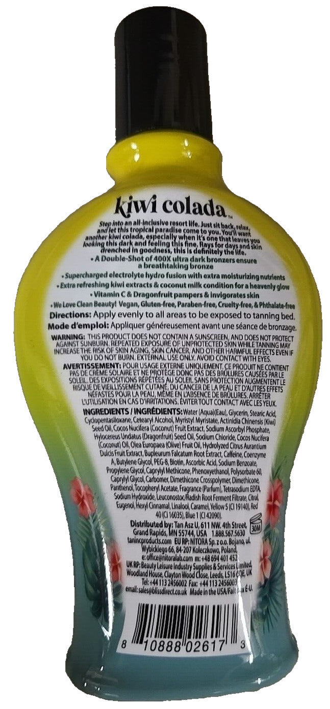Double Shot Botanical Tanning Lotion 7.5 oz with Kiwi Colada Scent - Bronzer