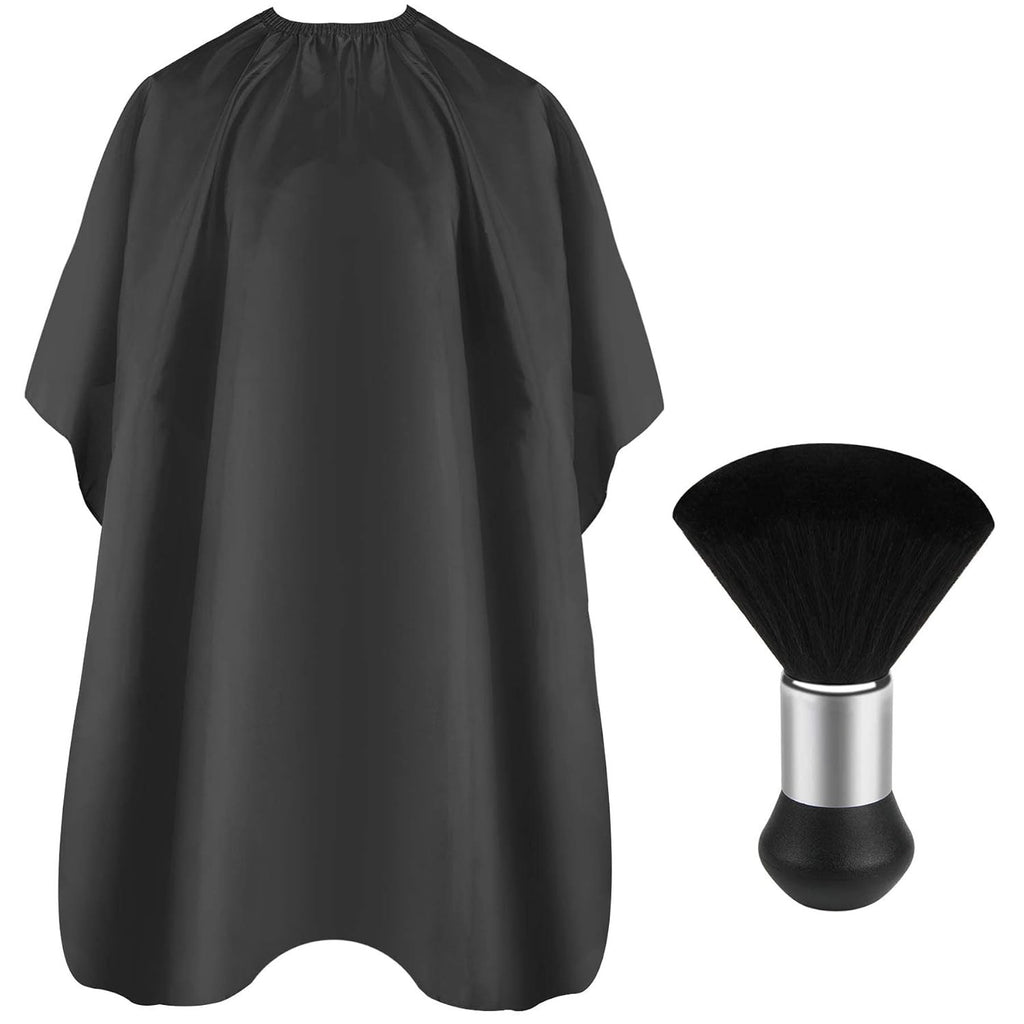 Professional Barber Cape 47x56 Inches with Adjustable Neck & Soft Duster Brush