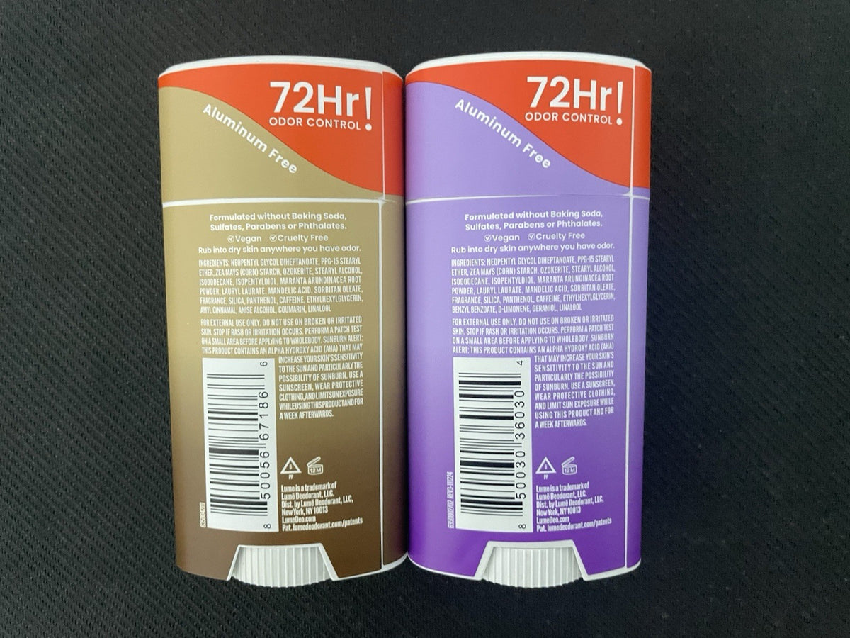 2x Solid Whole Body Deodorant Set - Mixed Scents 2.6 oz Each - New
