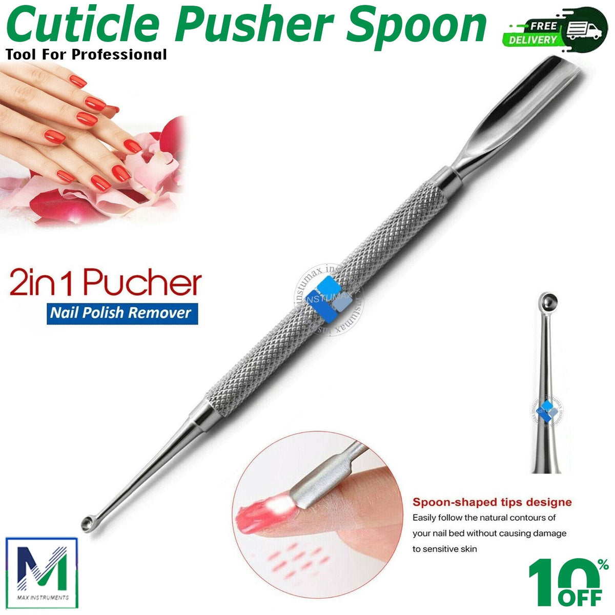 Professional Podiatry Nail Surgery Instruments Kit for Toenail Removal - 12PCS