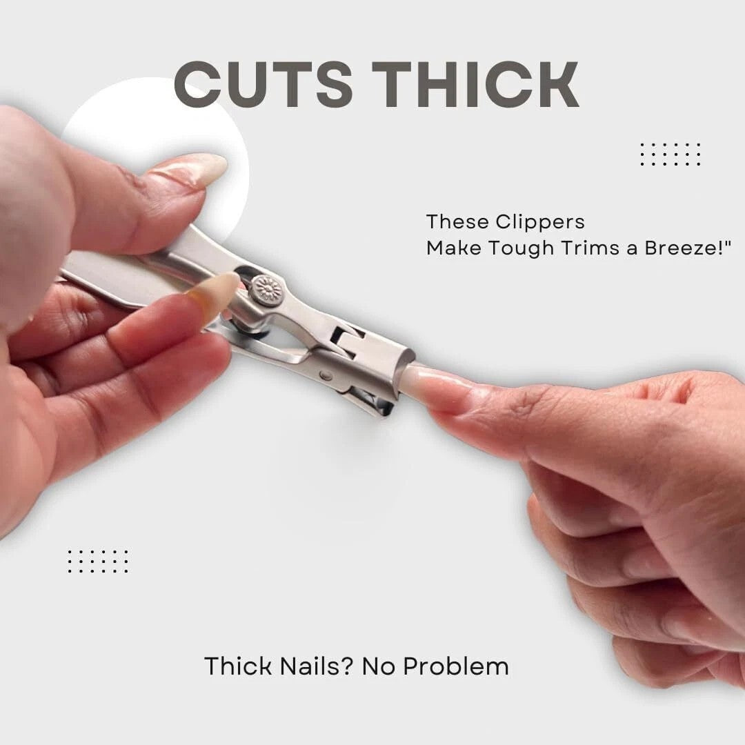 Stainless Steel Nail Clipper Set for Men Women - Ultra Sharp & Durable