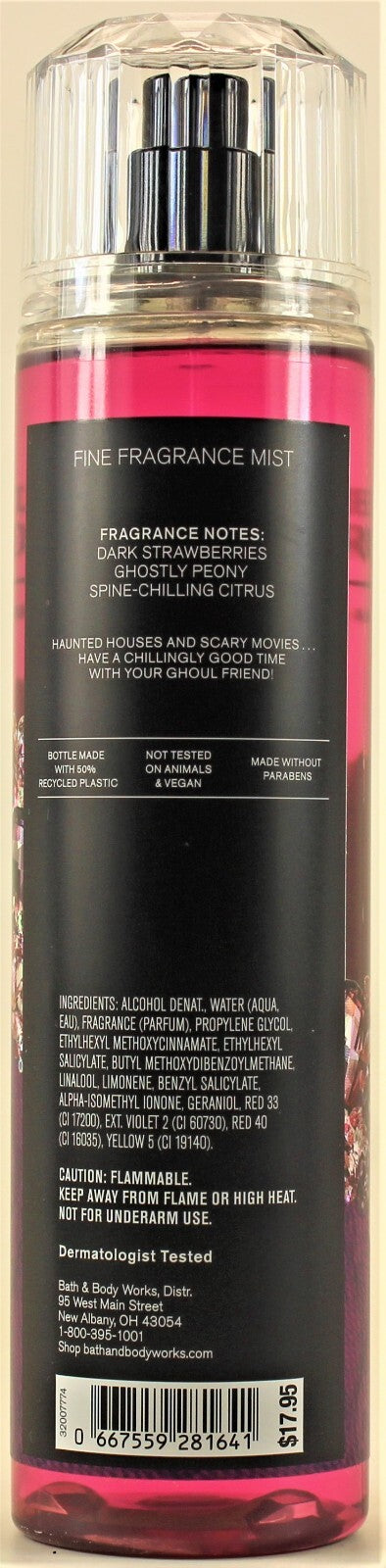 Ghoul Friend Body Mist Spray - Spooky Fragrance with Dark Strawberries & Peony - 8oz