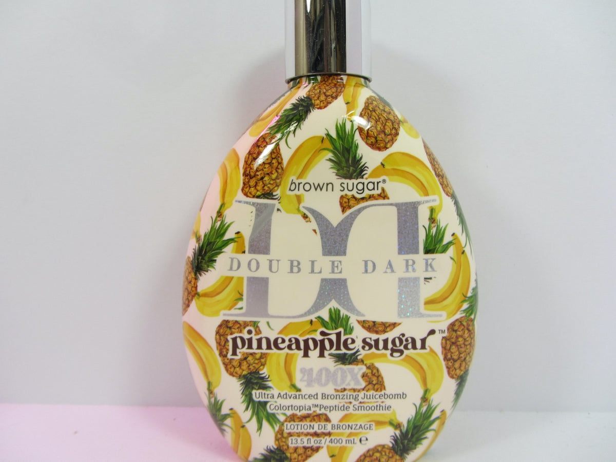 Double Dark Pineapple Sugar Tanning Lotion 13.5oz - Bronzer for All Skin Types