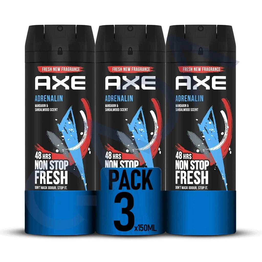 Men's Deodorant Body Spray - 48-Hour Fresh Fragrance, 150ml, 3 Pack