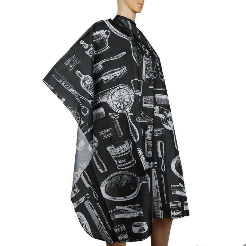 Professional Hair Cutting Cape Salon Barber Gown with Adjustable Neck Closure