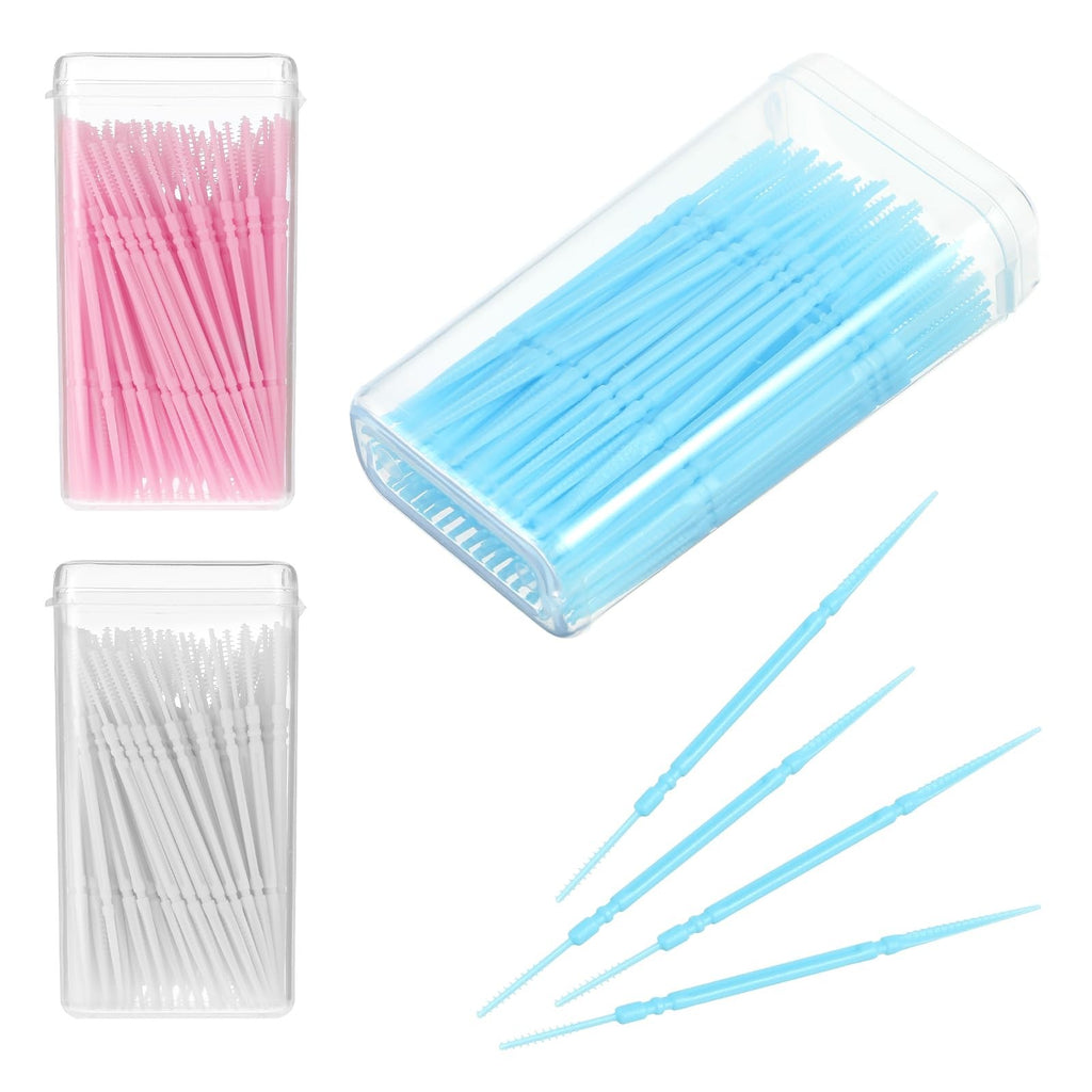 500Pcs Double Head Dental Floss Interdental Brush Picks - Oral Care