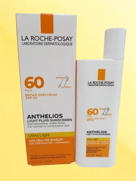 Lightweight SPF 60 Sunscreen Fluid - 1.7 Oz, Pack of 3
