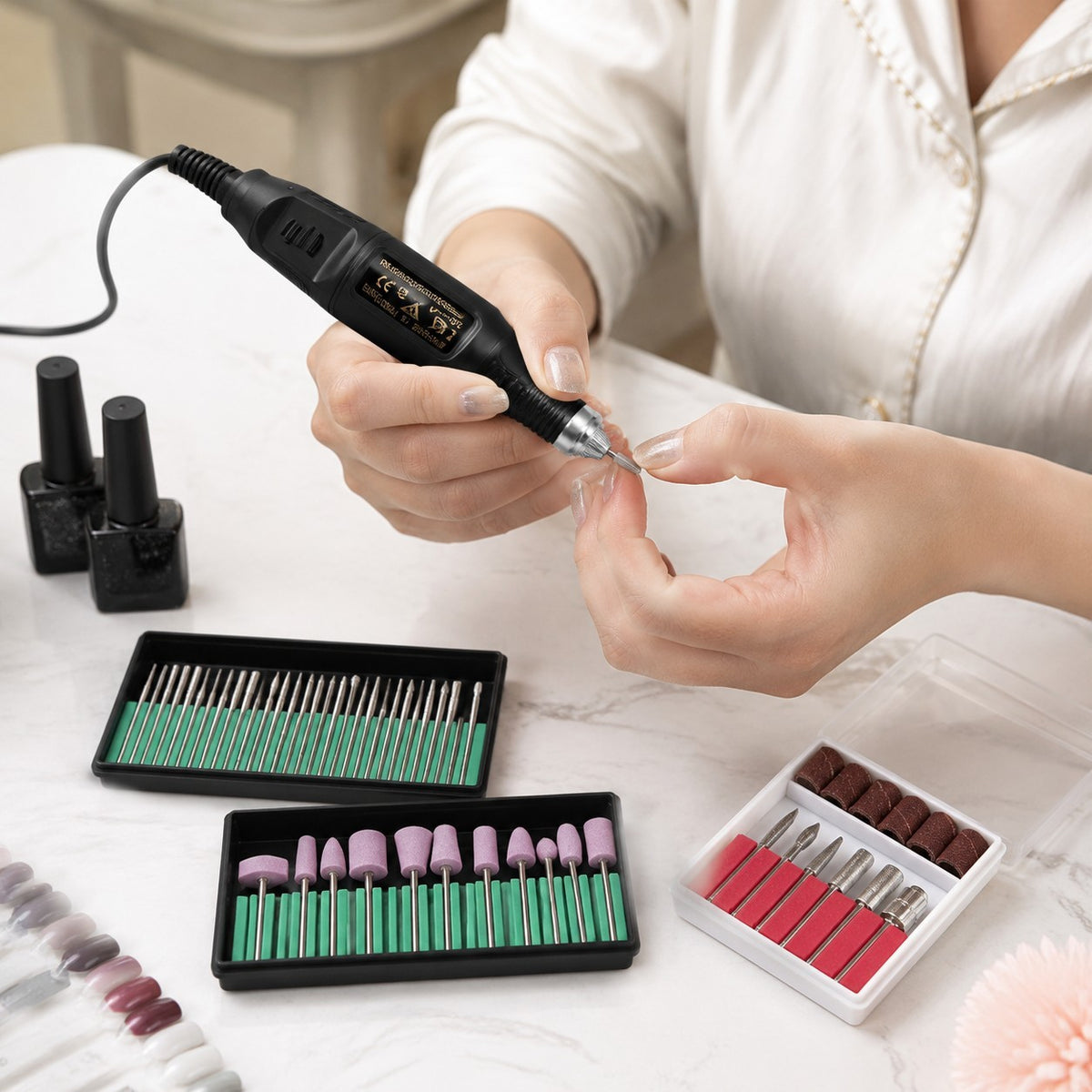 Electric Nail Grinder for Thick Toenails Manicure Pedicure Set Professional