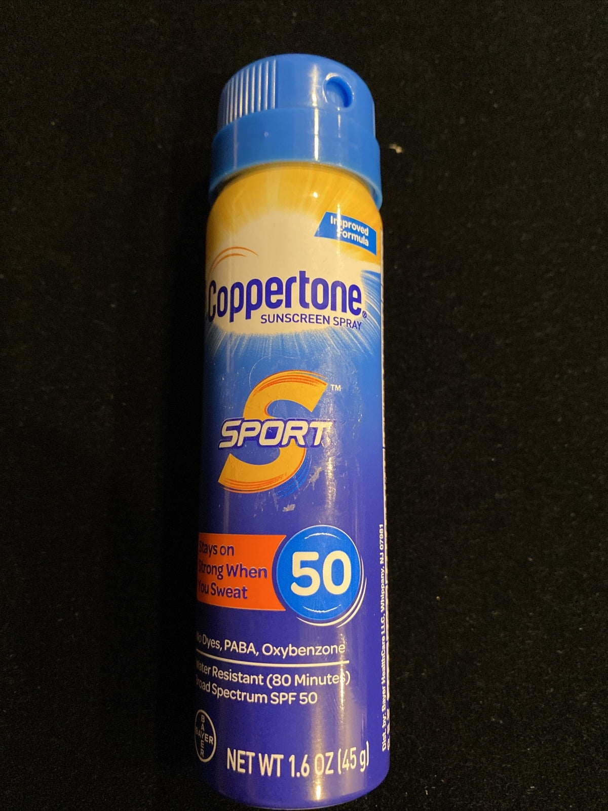 SPF 50 Sunscreen Spray Travel Size for Swimming and Sports 1.6 oz