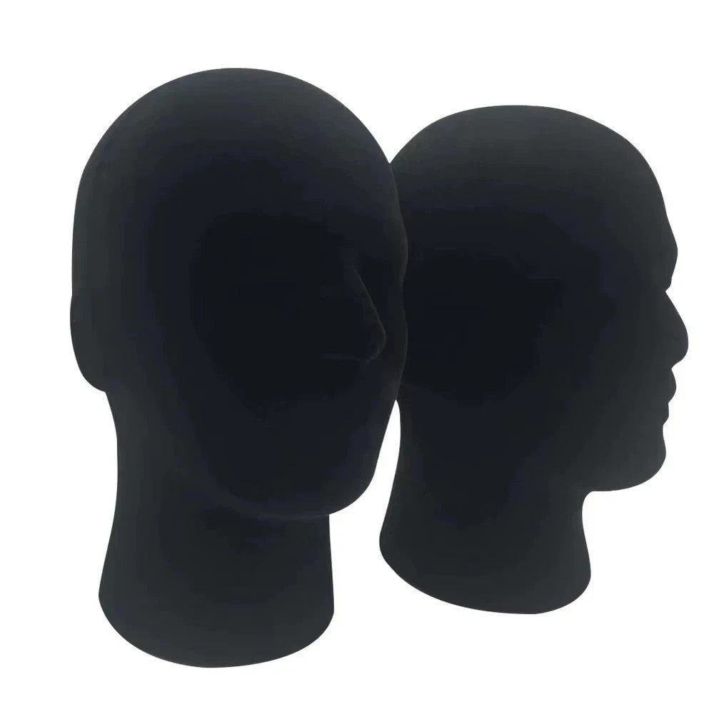 Male Foam Mannequin Head Display Stand for Hats, Wigs, Glasses, and Accessories