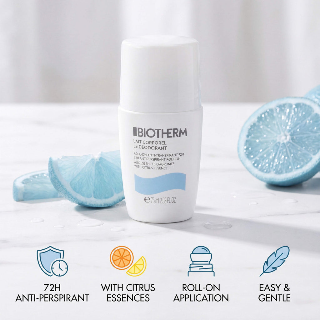 Deodorant Roll-On Duo with Citrus Essences - 72H Alcohol-Free Protection