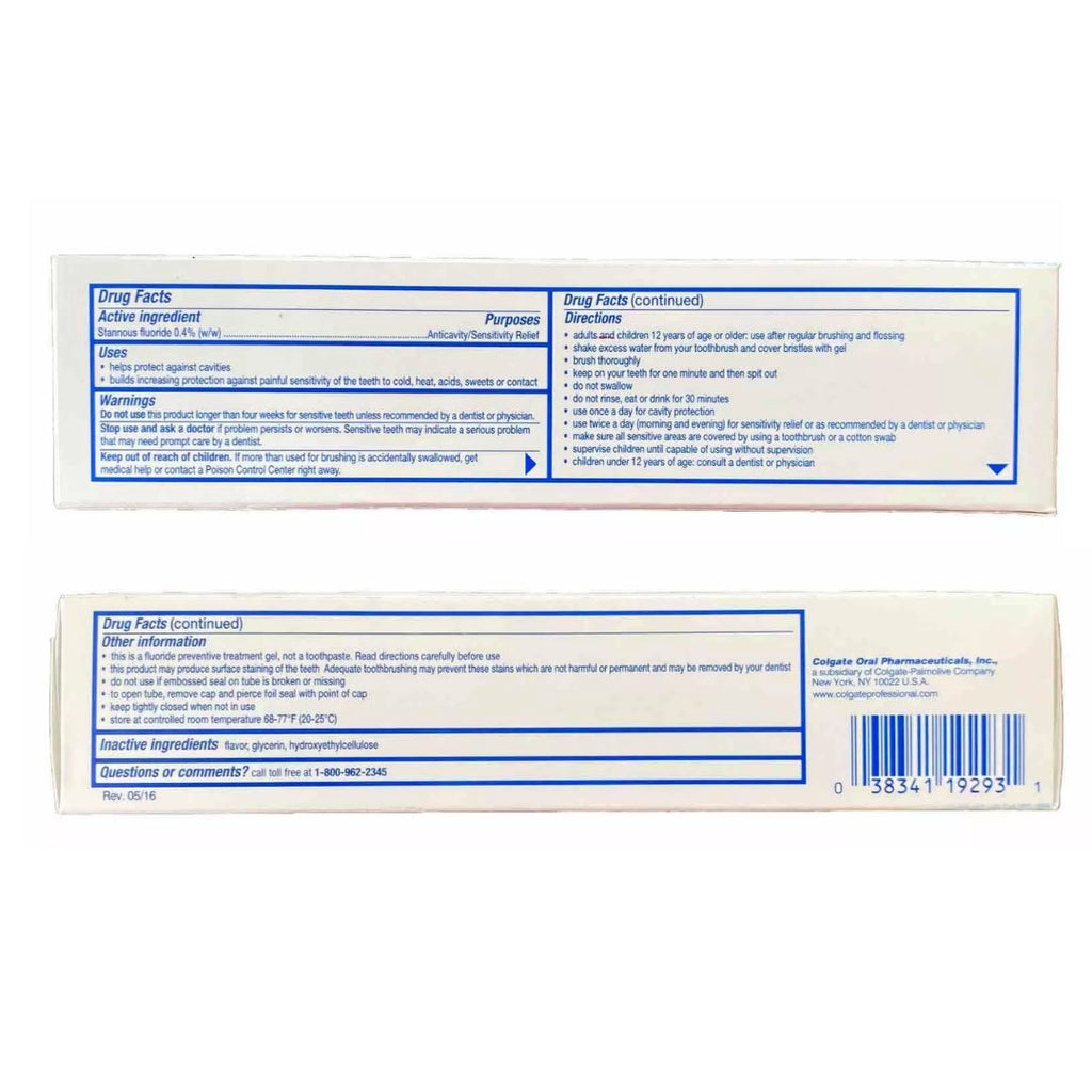 Colgate Gel-Kam Preventative Fluoride Gel 0.4% for Cavity & Sensitivity Relief - Mint, 4.3 oz