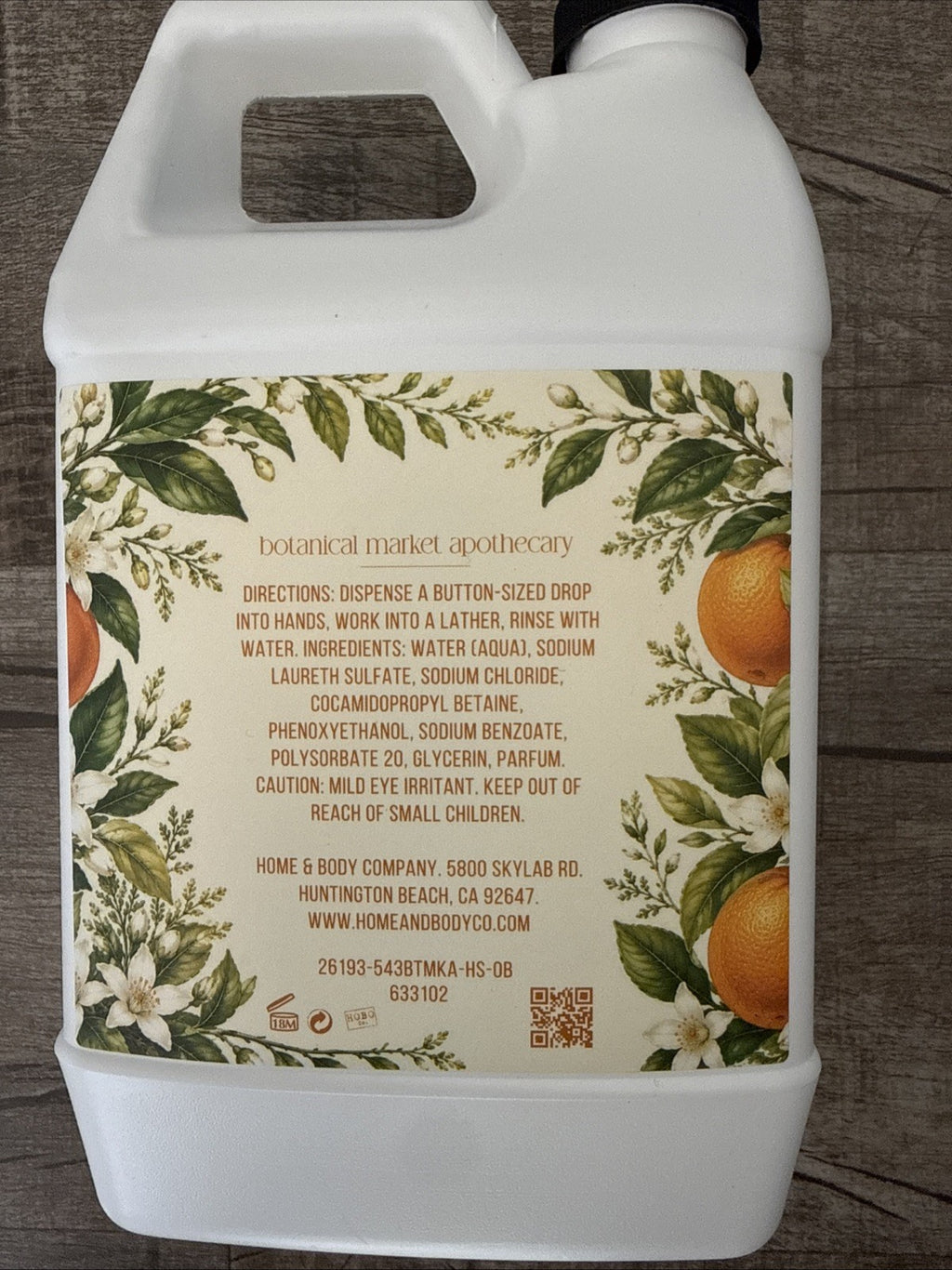 Liquid Hand Soap Refill - Orange Blossom Scent, 64 oz