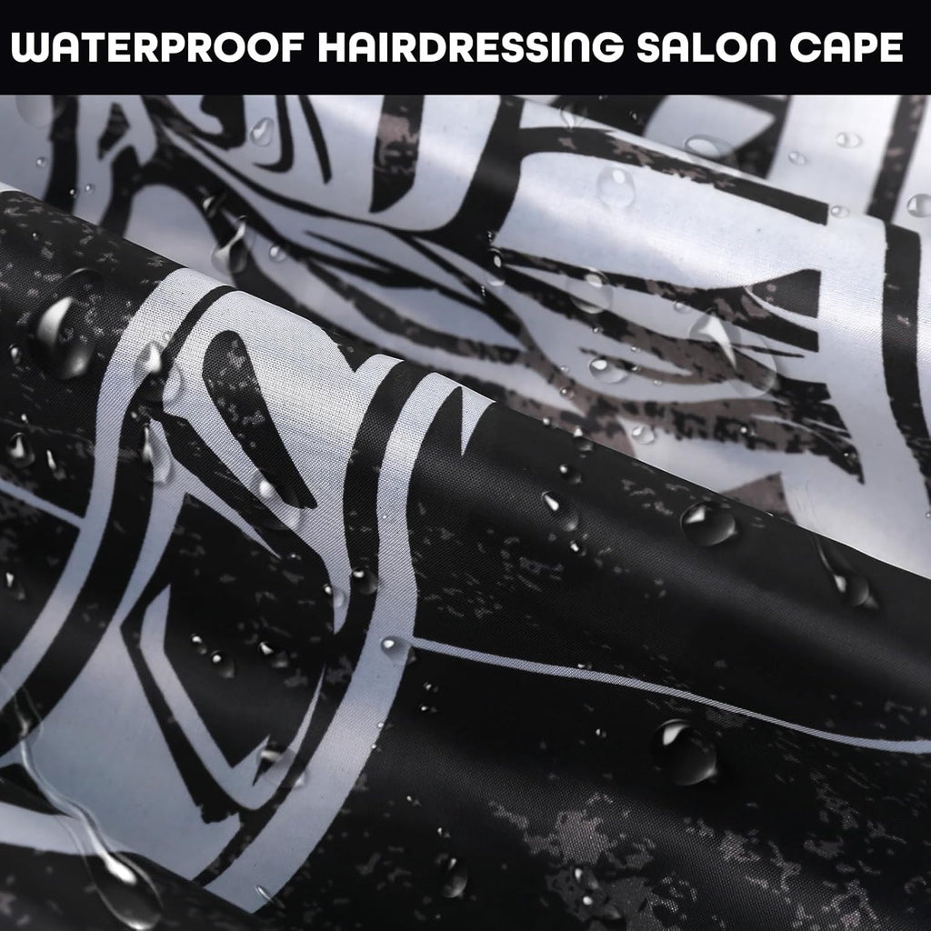 Large Waterproof Hair Cutting Cape with Adjustable Neck for Barbers & Salons