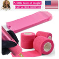 Pink Tattoo Pen Covers & Grip Tapes Set – 200 Pcs, Waterproof 2" Covers & 2"x5yd Grips