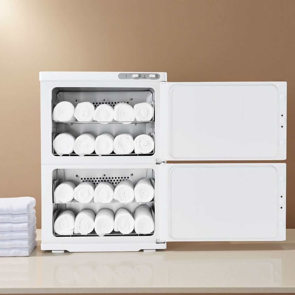 10 Gallon Hot Towel Warmer Cabinet with Disinfection & Large Capacity