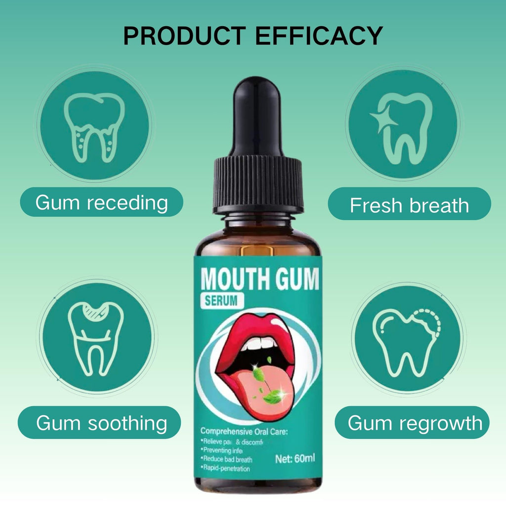 Gum Restore Drops for Receding Gums - Natural Oral Care Serum, 1 Fl Oz