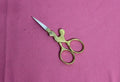 Gold Plated Embroidery Scissors 3.5 Inch Stork Design for Needlework