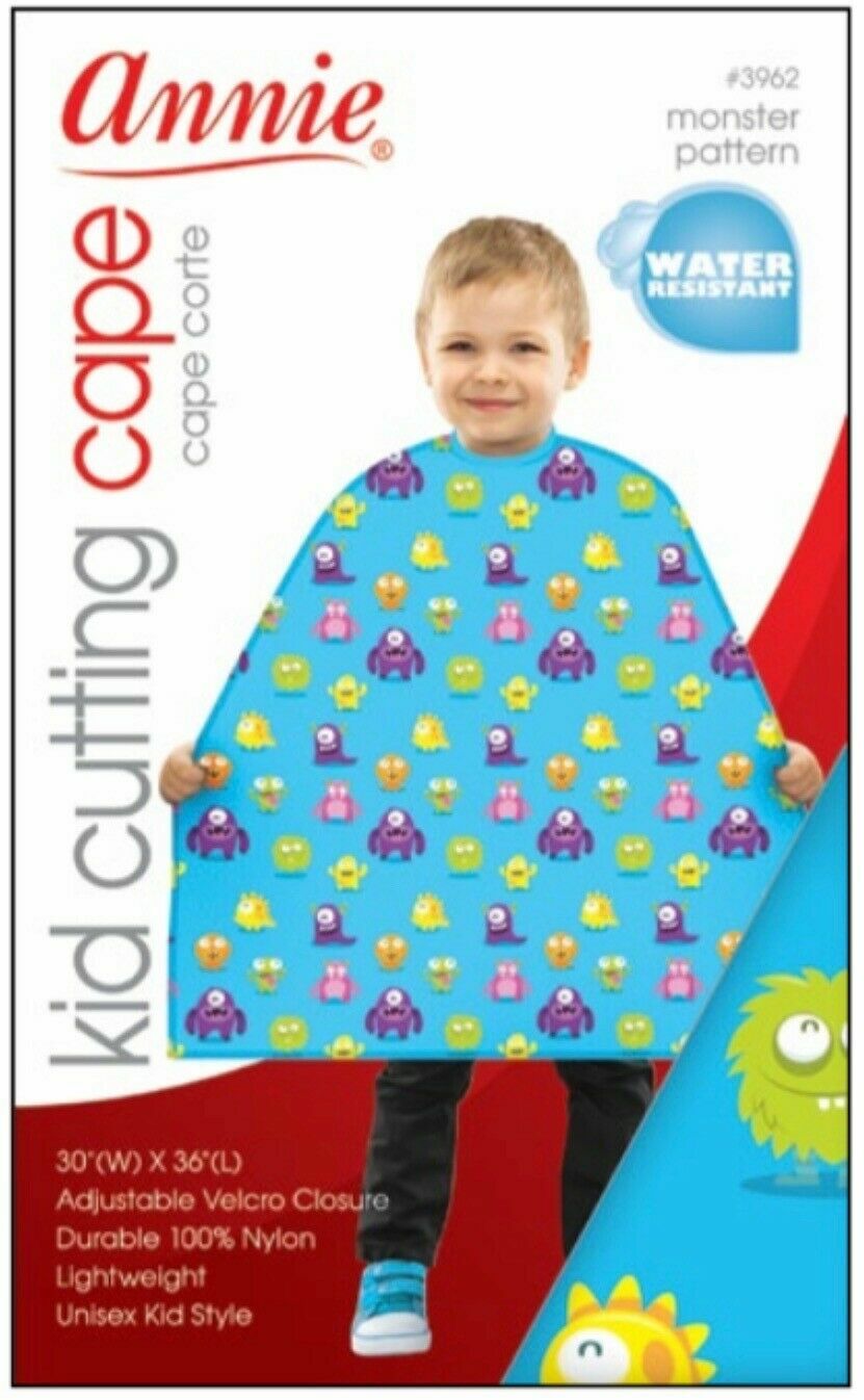 Kids Water-Resistant Cutting Cape with Monster Pattern - 30x36 Inches