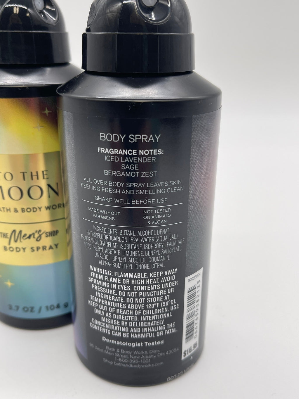 Men's Body Spray Set - To The Moon Fragrance, 2 x 3.7 Fl Oz