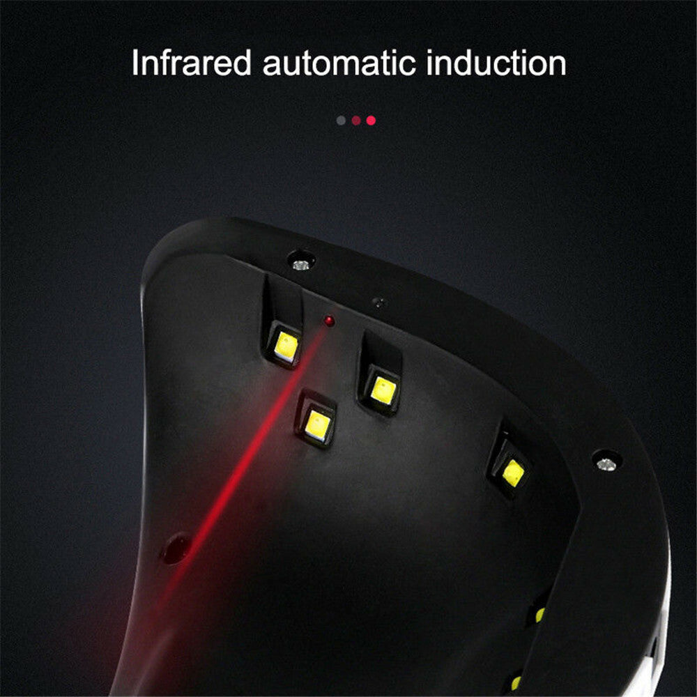 36W UV LED Nail Polish Dryer Lamp with Timer for Gel Manicure