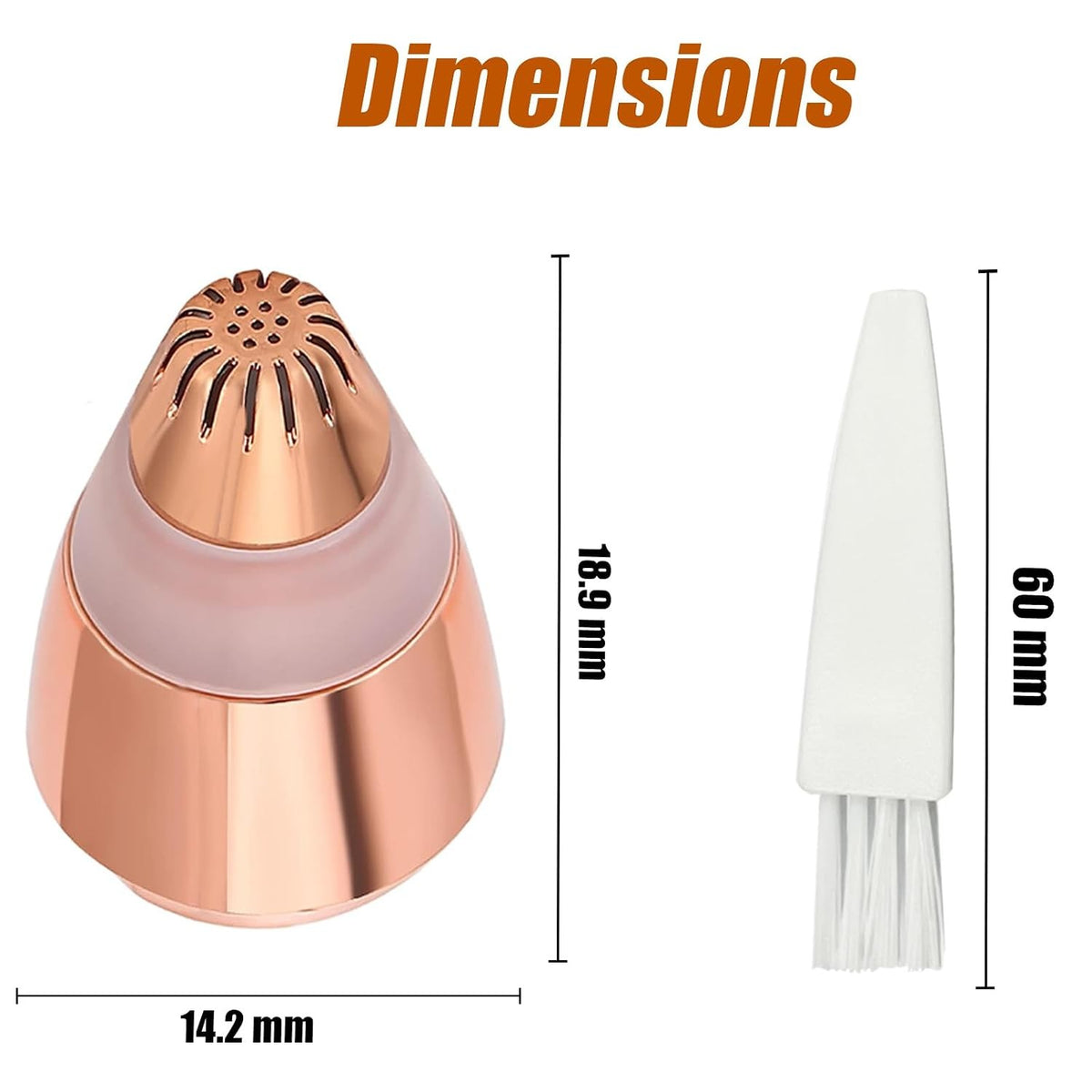 4pcs Eyebrow Trimmer Replacement Heads - Hypoallergenic Gold-Plated, Easy to Install