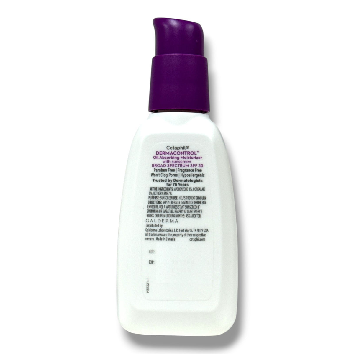Cetaphil Derma Control Oil Absorbing Moisturizer SPF 30 - 4oz