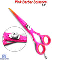 Professional Pink Hairdressing Scissors 5.5 Inch Salon Barber Shears