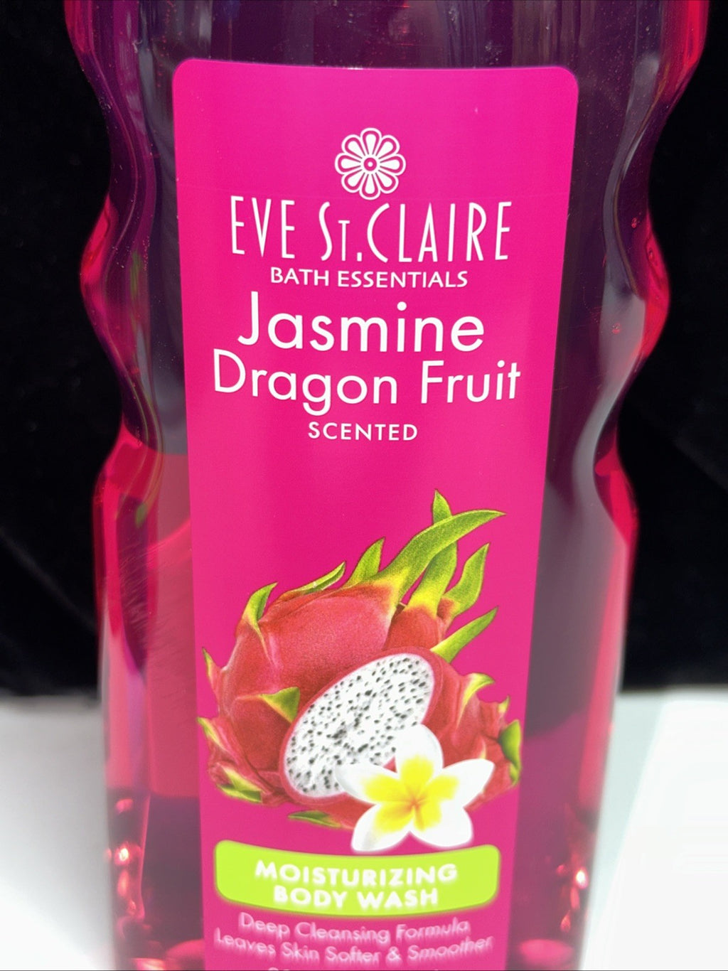 3 Pack Jasmine Dragon Fruit Scented Body Wash - Bath Essentials Set