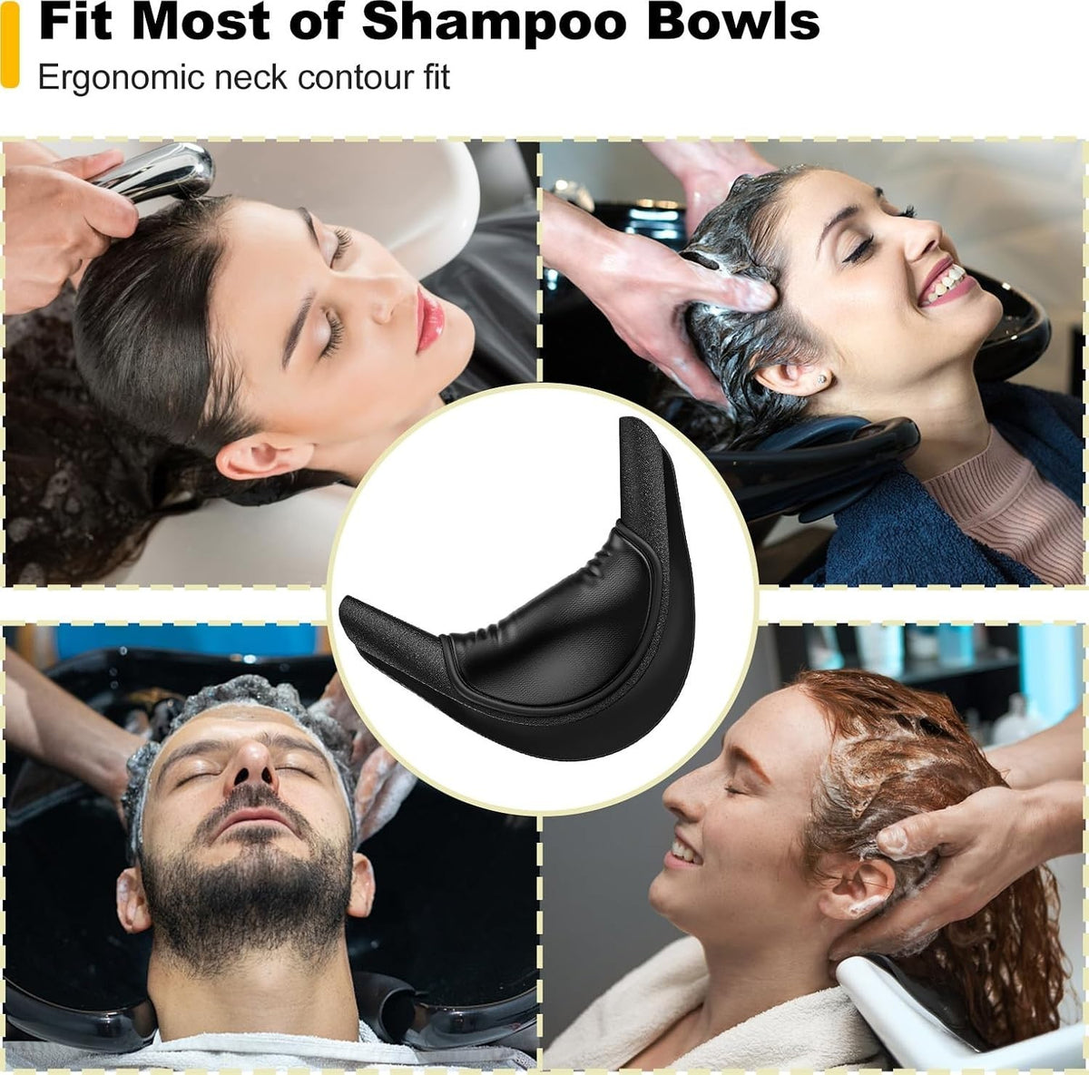 Silicone Neck Rest for Hair Washing - Non-Slip & Comfortable Salon Use