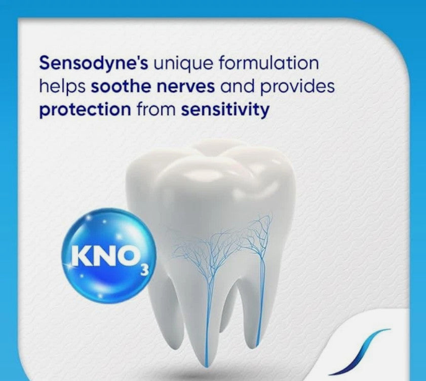 Sensodyne Sensitive Toothpaste 150g Twin Pack - Fresh Gel for Sensitive Teeth