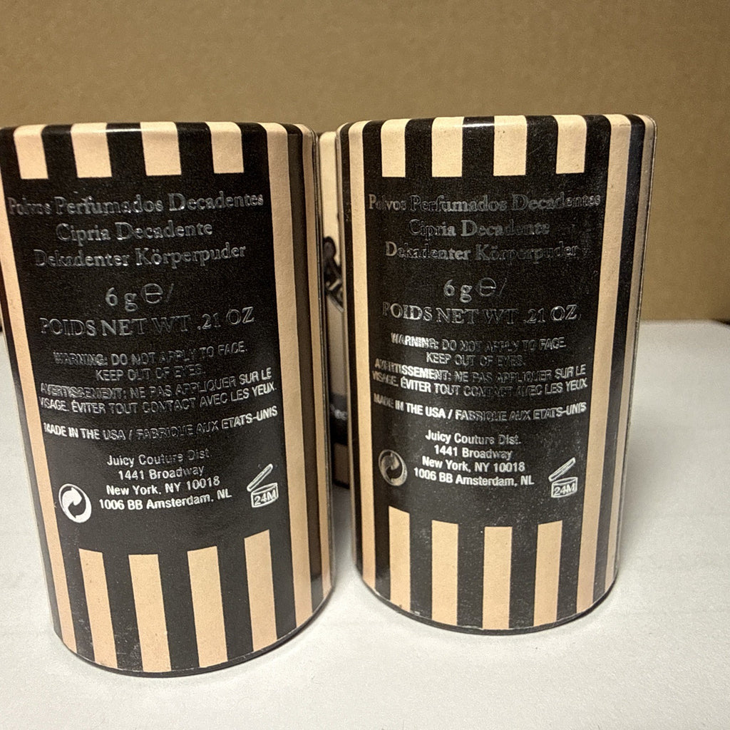 Juicy Couture Decadent Dusting Powder Set - 4 x 0.21 Oz Body Powder