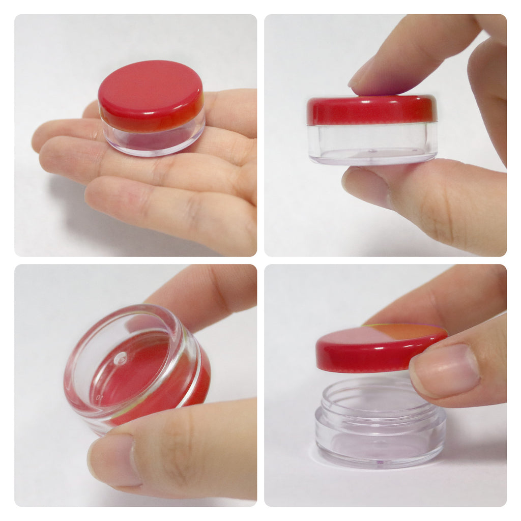 25-Pack 5ML Cosmetic Sample Jars - Reusable Plastic Lotion & Cream Containers