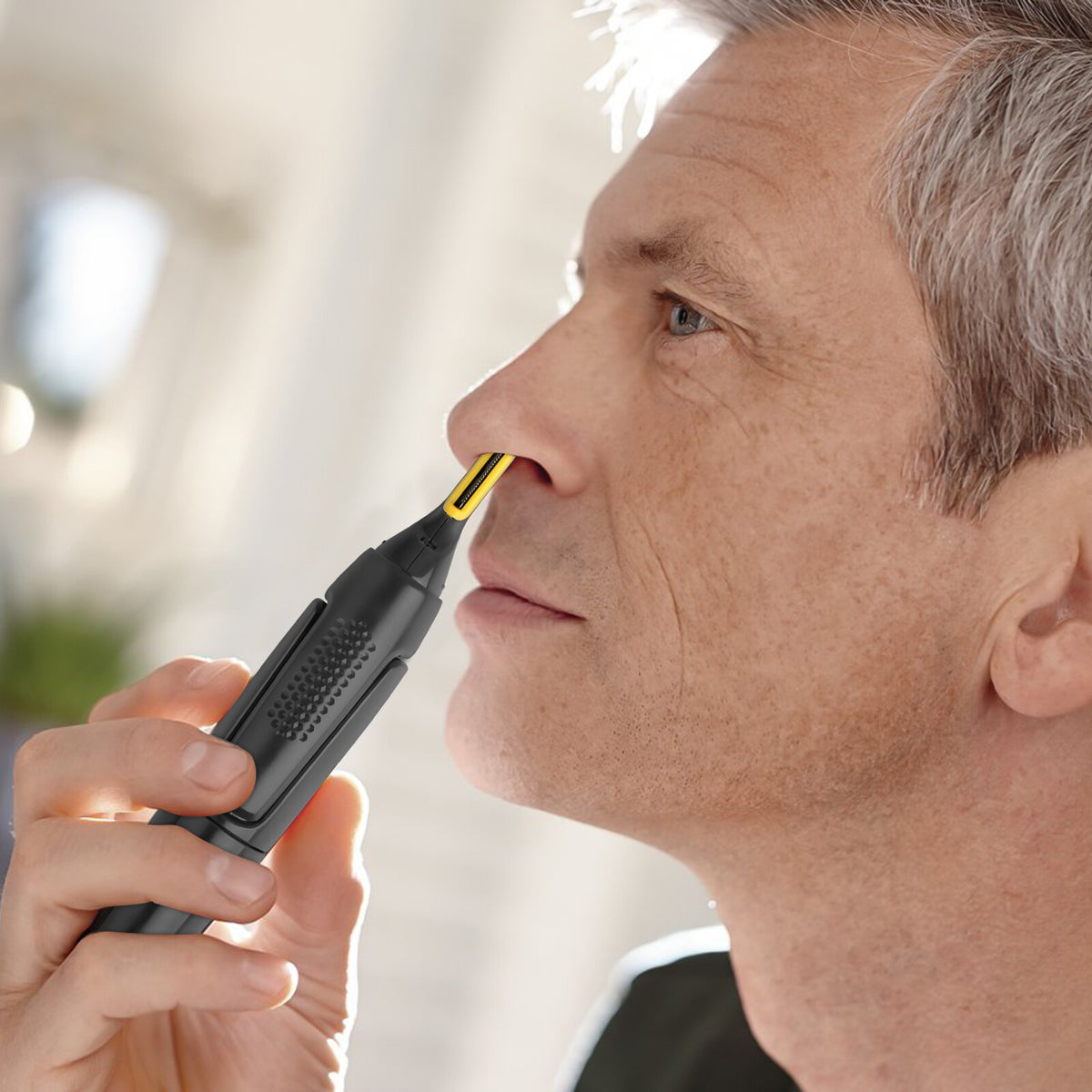 Men's Electric Nose Ear Hair Trimmer & Facial Grooming Kit - Portable, Waterproof, Painless