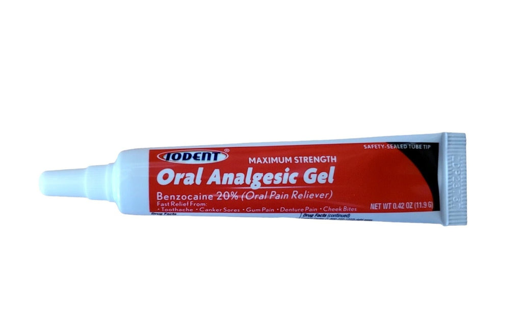 Maximum Strength Oral Analgesic Gel 0.42oz for Toothache & Cold Sores