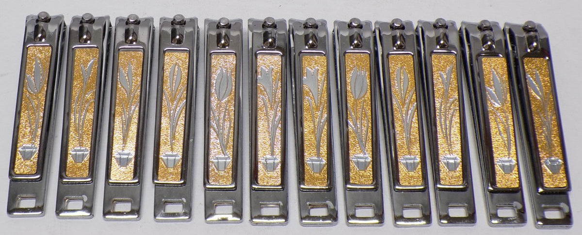 12-Pack Upscale Butterfly Nail Clippers with Nail File - Manicure Tools