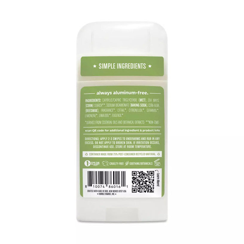 Aluminum-Free Lemongrass & Sage Deodorant Pack of 2 - Natural & Cruelty-Free