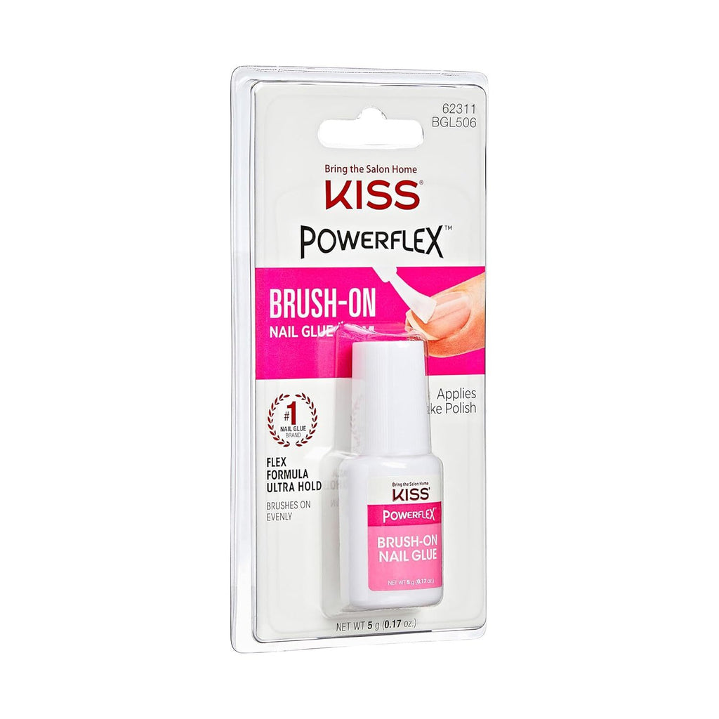 Fast Drying Nail Glue with Brush-On Applicator for Artificial Nails & Repairs
