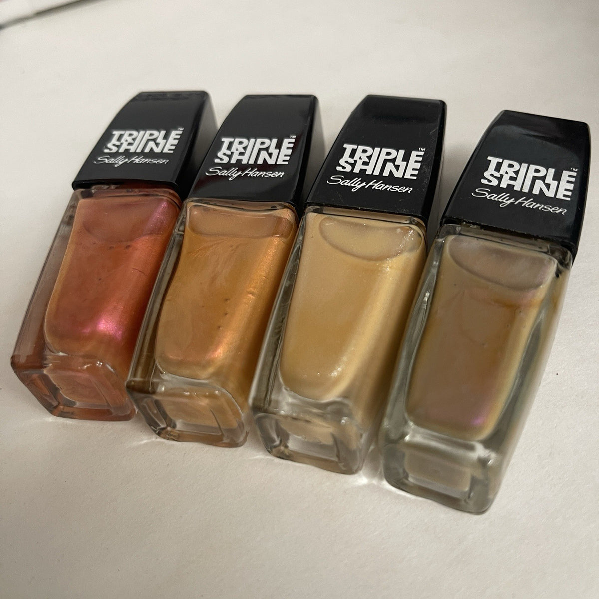 Multicolor Pink and Purple Nail Polish Set - Sally Hansen Triple Shine