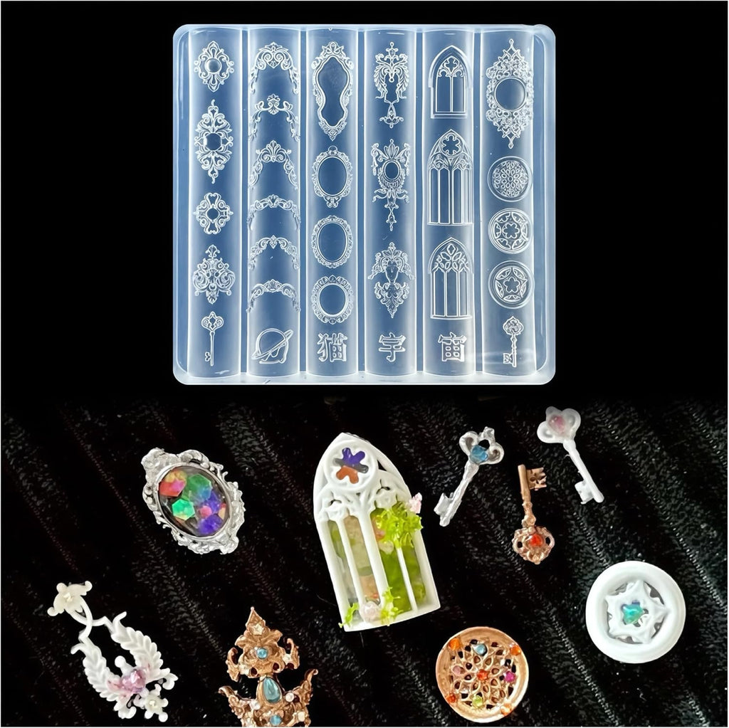 3D Nail Art Molds Mirror Design Silicone Nail Tool Y2K Decoration