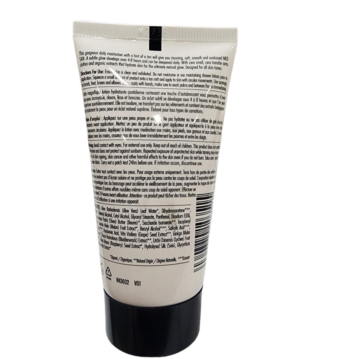 NKD SKN Gradual Tan Moisturizer Self Tanner Travel Size 1.69 Oz 4 Pack