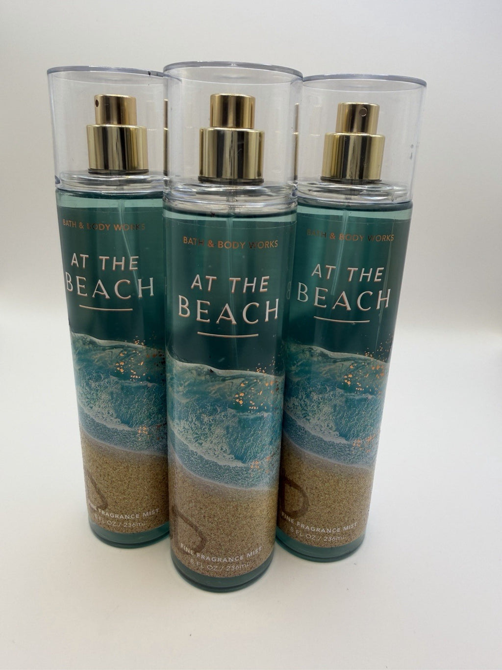 Set of 3 Bath & Body Works At The Beach Fragrance Body Mist 8oz Women